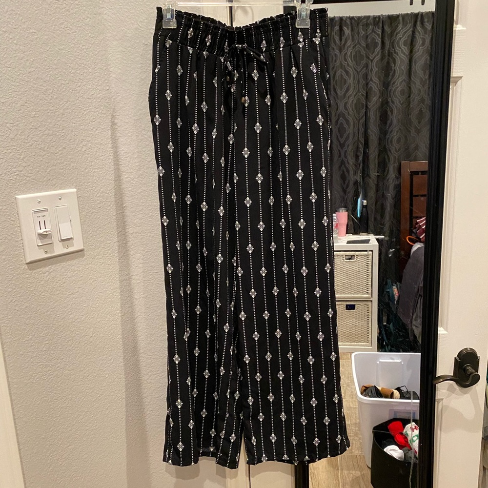 Black lose boho pants